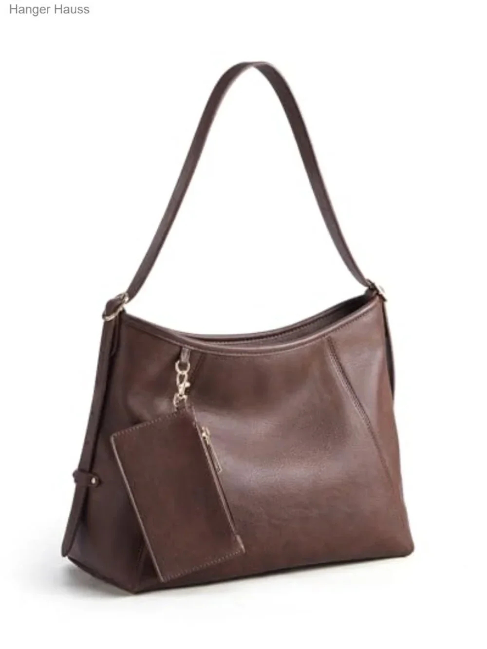 PU Leather Hobo Bag for Women Multi-Pocket Crossbody Shoulder Tote Purse with